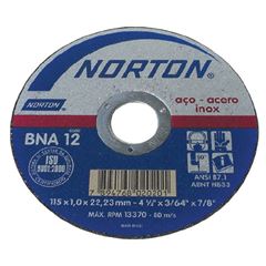 DISCO CORTE INOX 4.1/2 115BNA12 1.6 NORTON  - S2