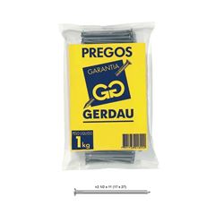PREGO C/CABECA 2.1/2X12 (16X27) GALV GERDAU