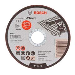DISCO CORTE INOX 4.1/2X1.6X7/8 STANDARD BOSCH - AR