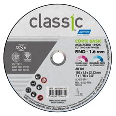 DISCO CORTE INOX 7 AR101 1.6 CLASSIC BASIC NORTON - S2 - FL